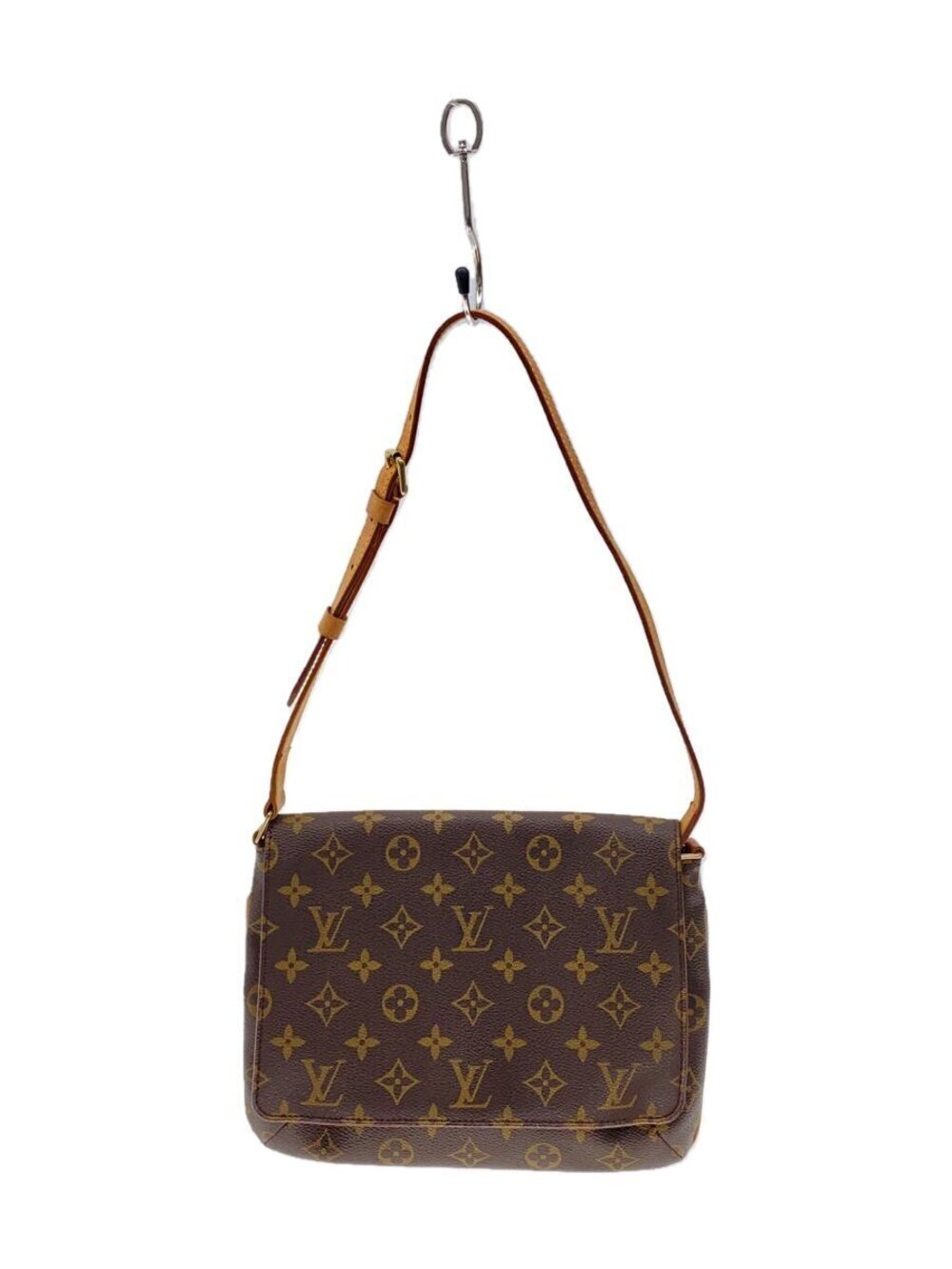 LOUIS VUITTON Musette Tango Monogram Canvas Short Shoulder Bag Brown All over